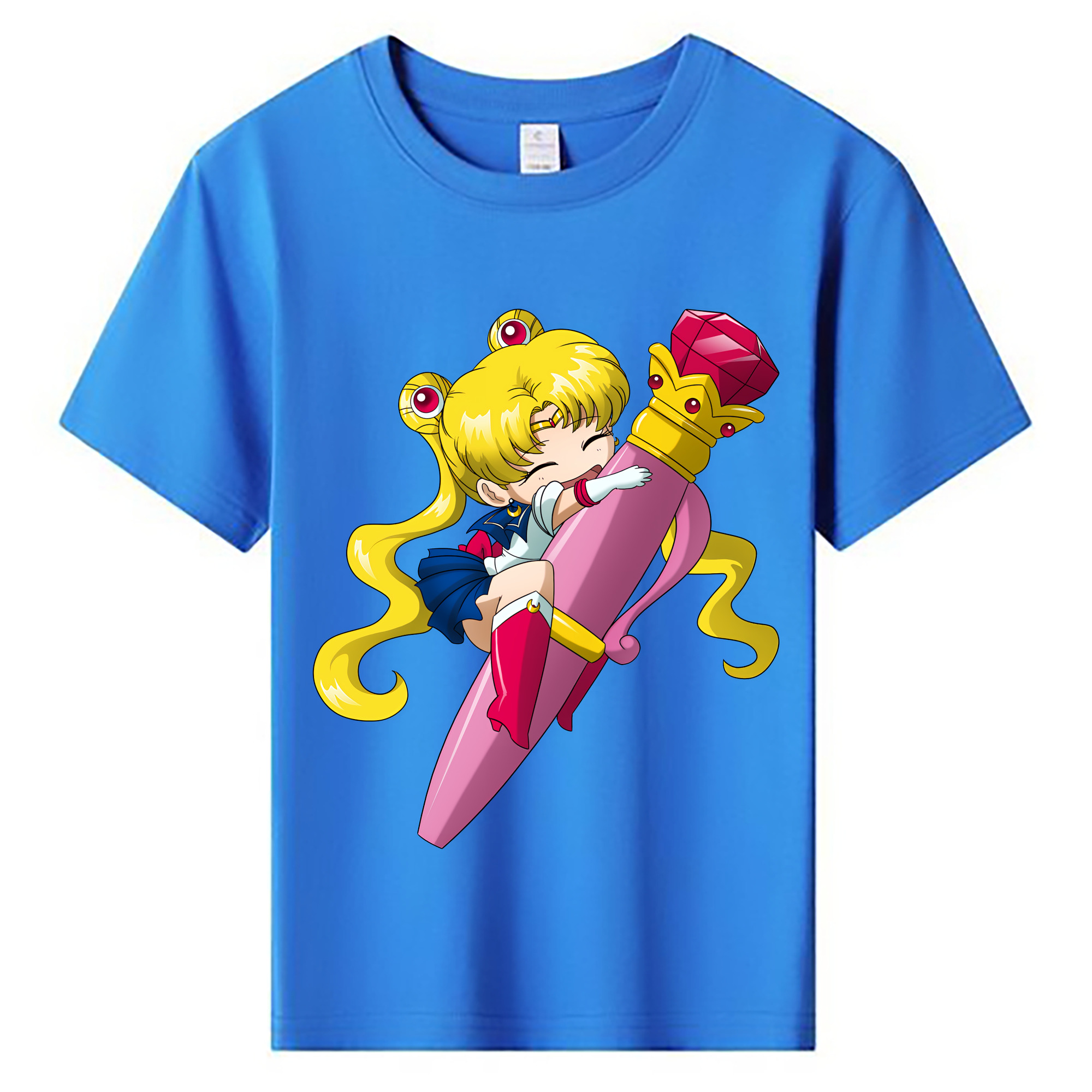 （画像用） 美少女戦士セーラームーン 月野 うさぎ つきの うさぎ Sailor Moon Tsukino Usagi 綿100％キッズTシャツ（フロントプリント）
